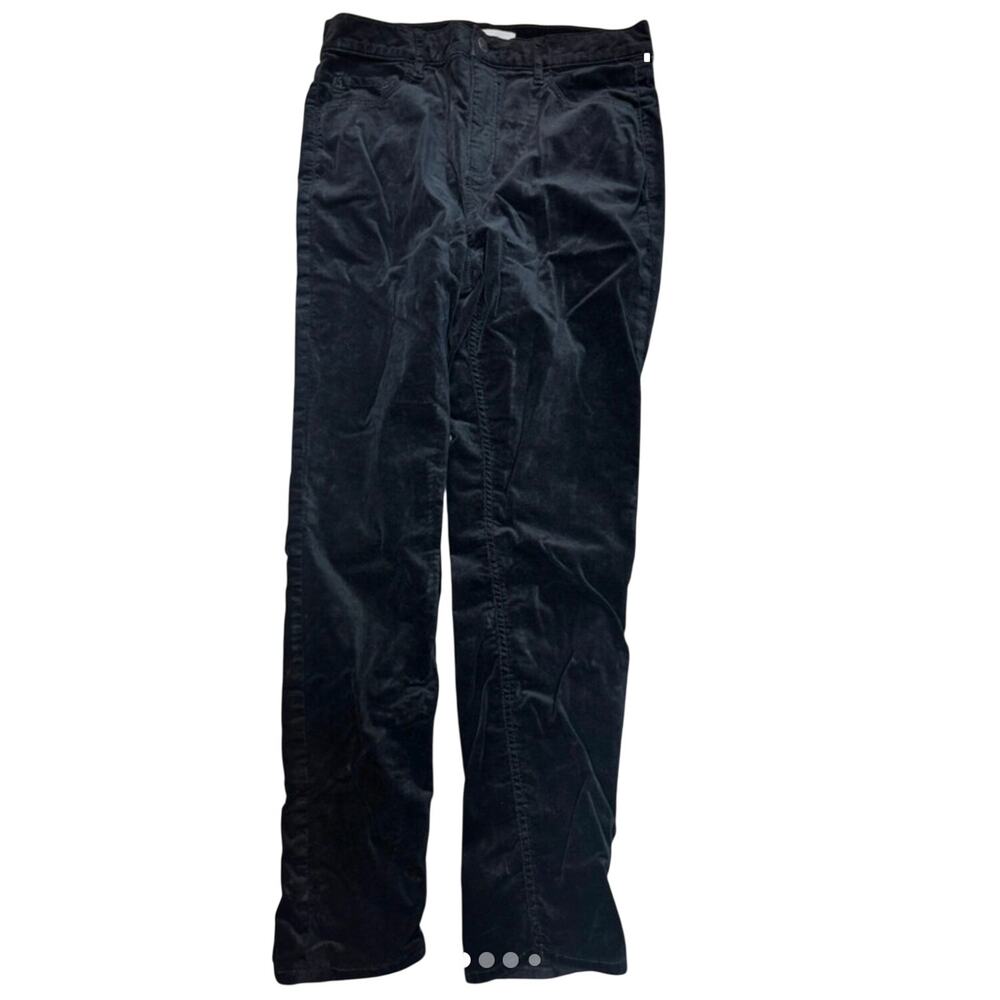 Loft Black Velvet Pants Size 10